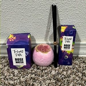 4 piece gift set rose water